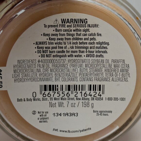 NEW! Bath & Body Works Let Love Glow Glass Candle, 7oz - Picture 3 of 3